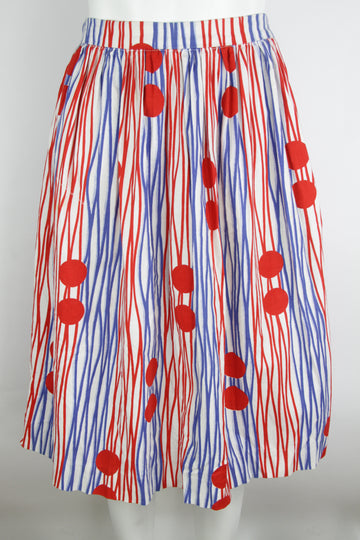 Vintage 50s Pleated Skirt  - S