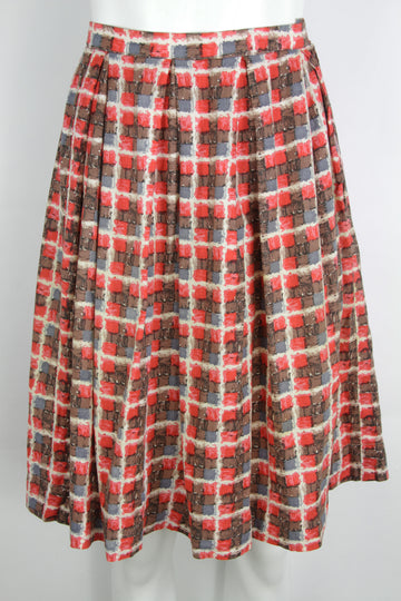 Vintage 50s Pleated Skirt - S