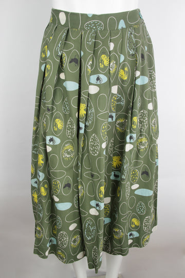 Vintage 50s Pleated Skirt - S