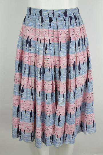 Vintage 50s Pleated Skirt - S