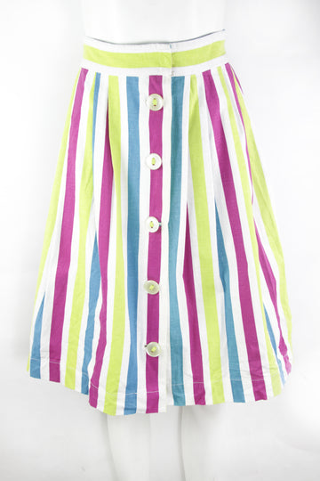 Vintage 50s Striped Skirt - S