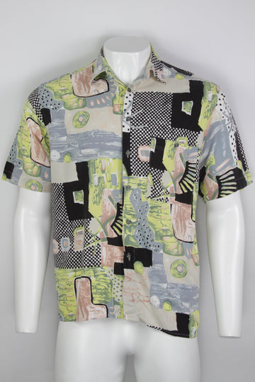 Vintage 90s Patterned Shirt - M/L