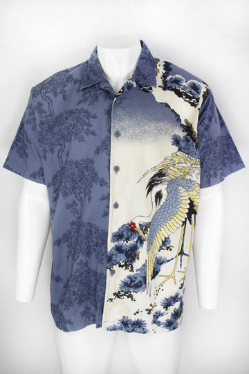 Vintage 90s Patterned Shirt - XL