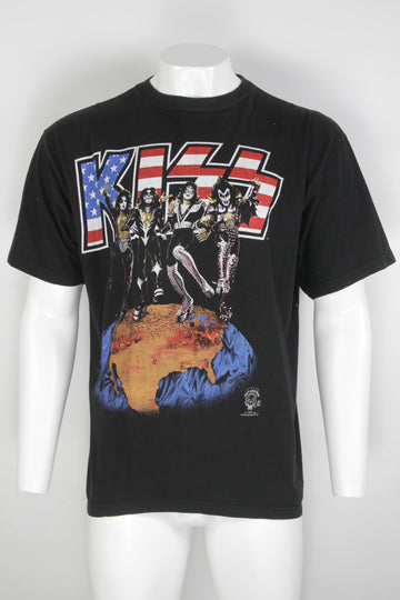 Vintage Kiss Alive  World Wide 1996 Maddison Gardens Tour  T-shirt - XL