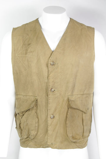 Vintage CC.Filson Of Seatle Waxed Cotton Hunting Vest - XL