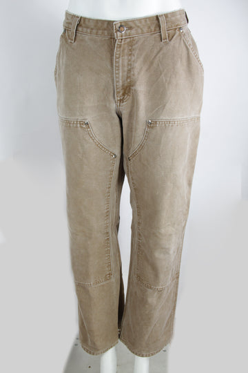 Vintage Carhartt Double Knee Carpenter Canvas Workwear Pants - S/M