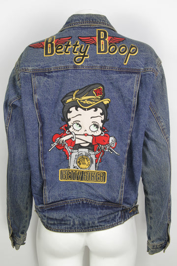Vintage 90s American Toons Biker Betty Boop Jacket - M