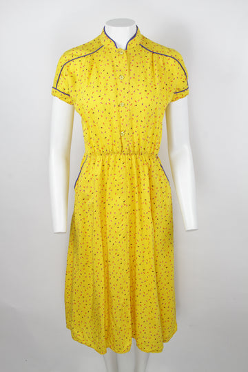 Vintage 90s Ice cream cone patterned dress - S