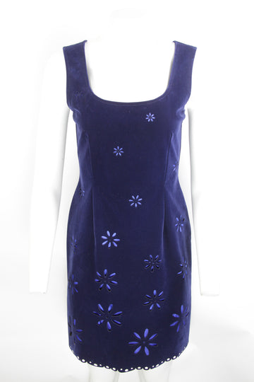 Vintage 90s Moschino Velvet dress -  M