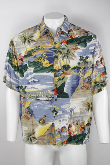Vintage Hawaiian Shirt by Reyn Spooner tailored in Hawaii  - XL
