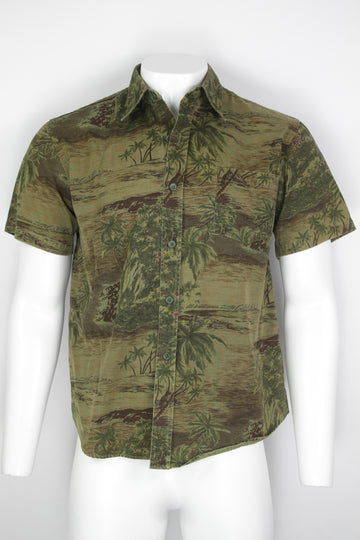 Vintage A.P.C Ripstop Hawaiian Shirt - M