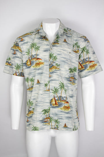 Vintage 90s Hawaiian Shirt - L