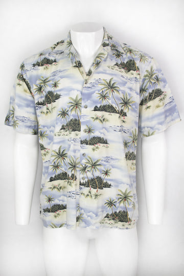 Vintage Match Up  Pocket Hawaiian Shirt - L