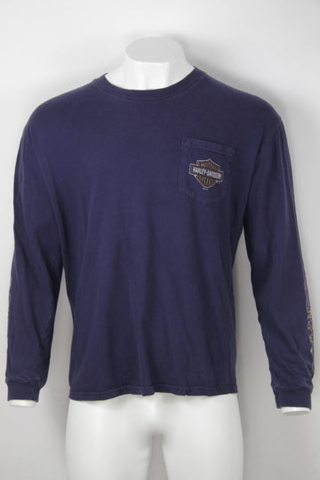 Vintage Harley Davidson Long Sleeved T-shirt - XL