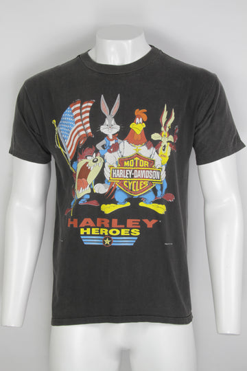 Vintage 1993 Loonie Tunes Harley Davidson Single Stitch T-shirt - XL - Made In the USA