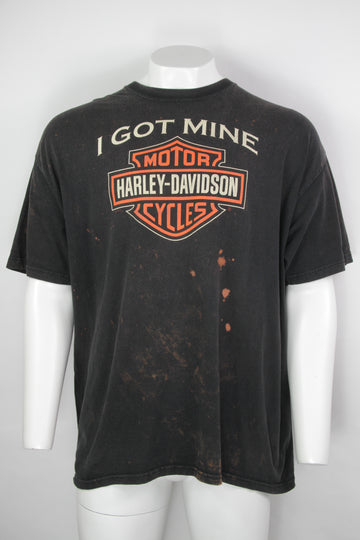 Vintage Bleached Harley Davidson T-shirt  - XXL
