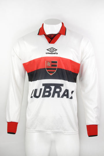 Vintage Umbro Flamengo Brazil Away 1995-96 Football Kit Top - L