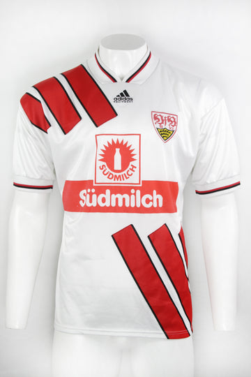 Vintage Adidas VfB Stuttgart home 1993-1995 Football Kit Top