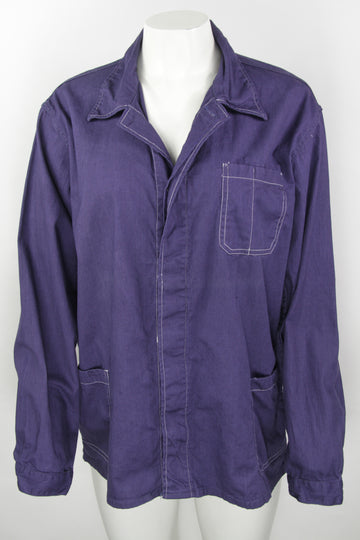 Vintage 70s Lotus Vietnamese Blue EU Workwear Jacket -M