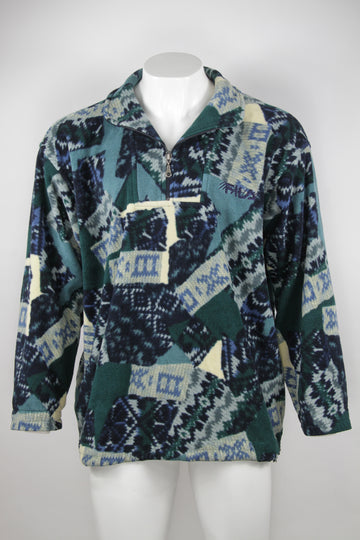 Vintage Magic Line Patterned Fleece - XL