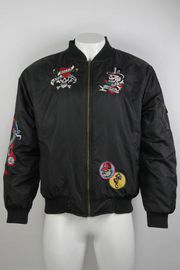 Vintage Y2k Ed Hardy MA1 Bomber Jacket - XXL