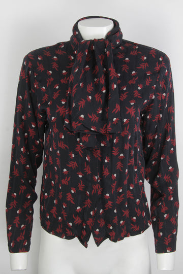 Vintage Oscar De La Renta Silk Blouse  - S