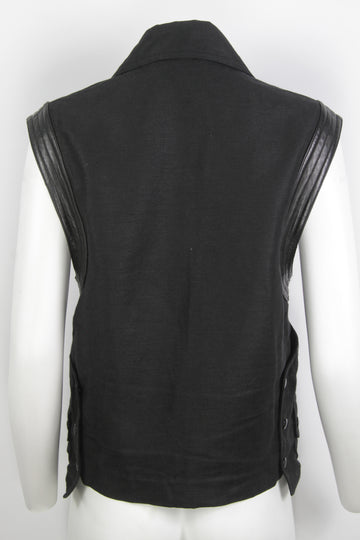 Vintage 90s  Oversized Sleeveless Sandro Jacket - S