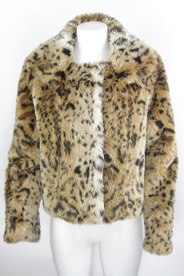 Vintage Y2k Faux Fur Jacket -  S