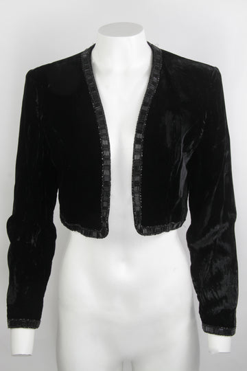 Vintage 90s Velvet Jacket - M