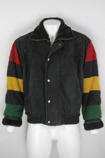 Vintage Gilmar ICEBERG  X Disney 1994  Colaboration Sheepskin Jacket - XL - Made In Italy