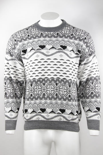 Vintage 80/90s textural knitted cardigan -  XL