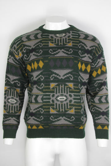 Vintage 80/90s Patterned Sweater - L