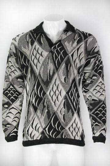 Vintage Coogi SportTextural Knitted Sweater - L