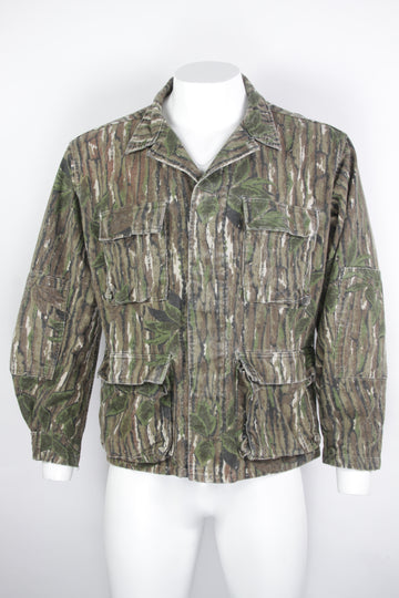 Vintage Real Tree Brushed Cotton Field Jacket - L