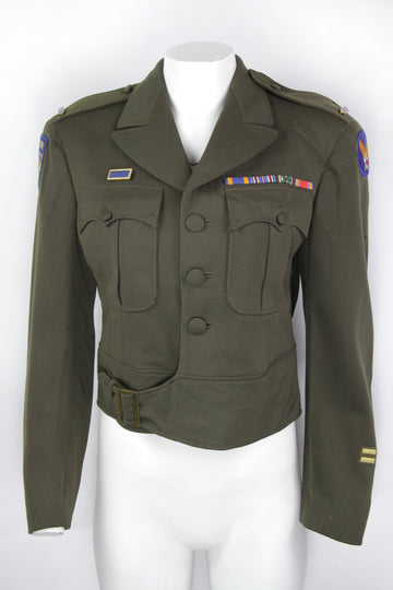 Vintage WW2 Officers  Army Airforce Private Purchase Gaberdine Service Jacket - S