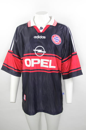 Vintage Adidas FC Bayern Munich 1997-1999 Home Football Kit Top - L