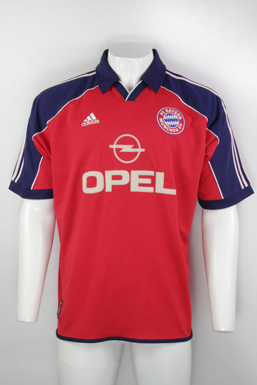 Vintage Adidas FC Bayern Munich 1999-01 Home Football Kit Top - XL