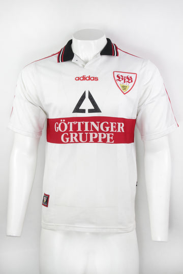 Vintage Adidas VFB Stuttgart Home Football Kit Top 1997-1998 - M