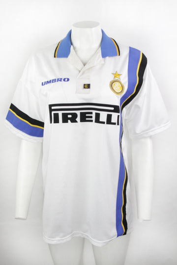 Vintage Umbro Inter Milan Away 1997-1998 Football Kit Top - L
