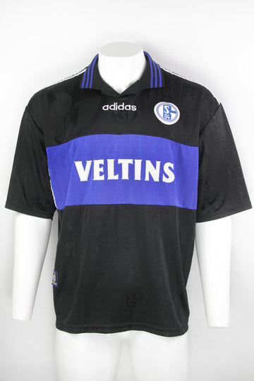 Vintage Adidas Schalke 04 Away 1997-98 Football Kit Top -XXL