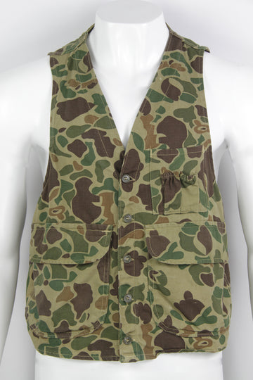 Vintage Canvas Hunting Utility Vest - L