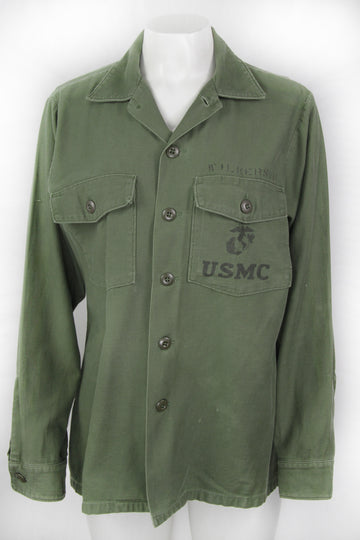 Vintage 60s USMC 107 OG Field Shirt - M