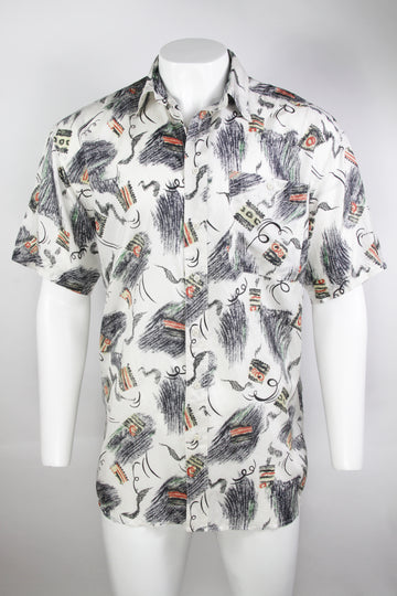 Vintage Silk Shirt - L
