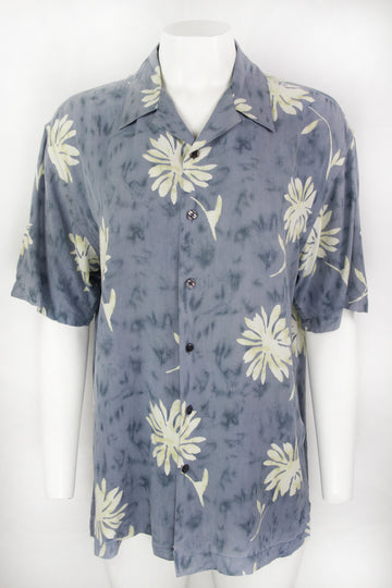 Vintage 90s Silk Shirt - M