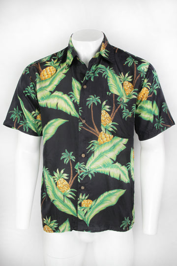 Vintage 90s Silk Hawaiian Shirt - M/L