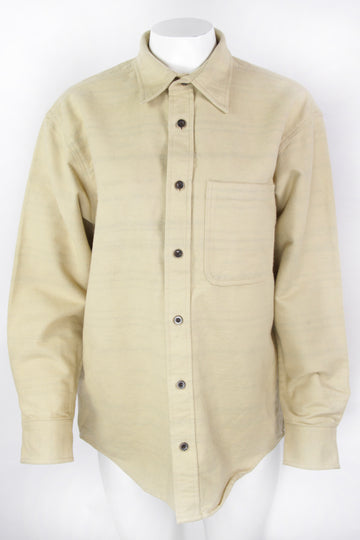 Vintage Nara Gansett Plain Flannel Shirt with Latent stripe - M