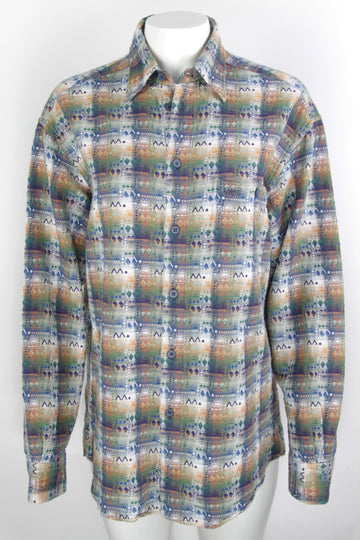 Vintage Missoni Sport 90s Colourful Pattern Shirt - L