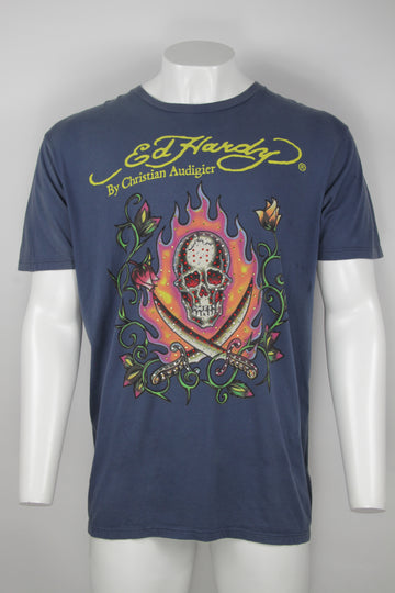 Vintage Y2k Ed Hardy By Christian Audigier T-shirt  - XL