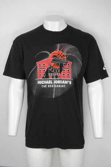 Vintage Rare 1994 Black Label Nike Michael Jordan's restaurant  T-shirt  - Made in the USA - S