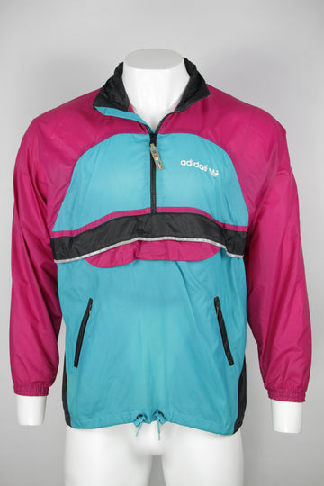 Vintage Adidas quarter zip Windbreaker - L